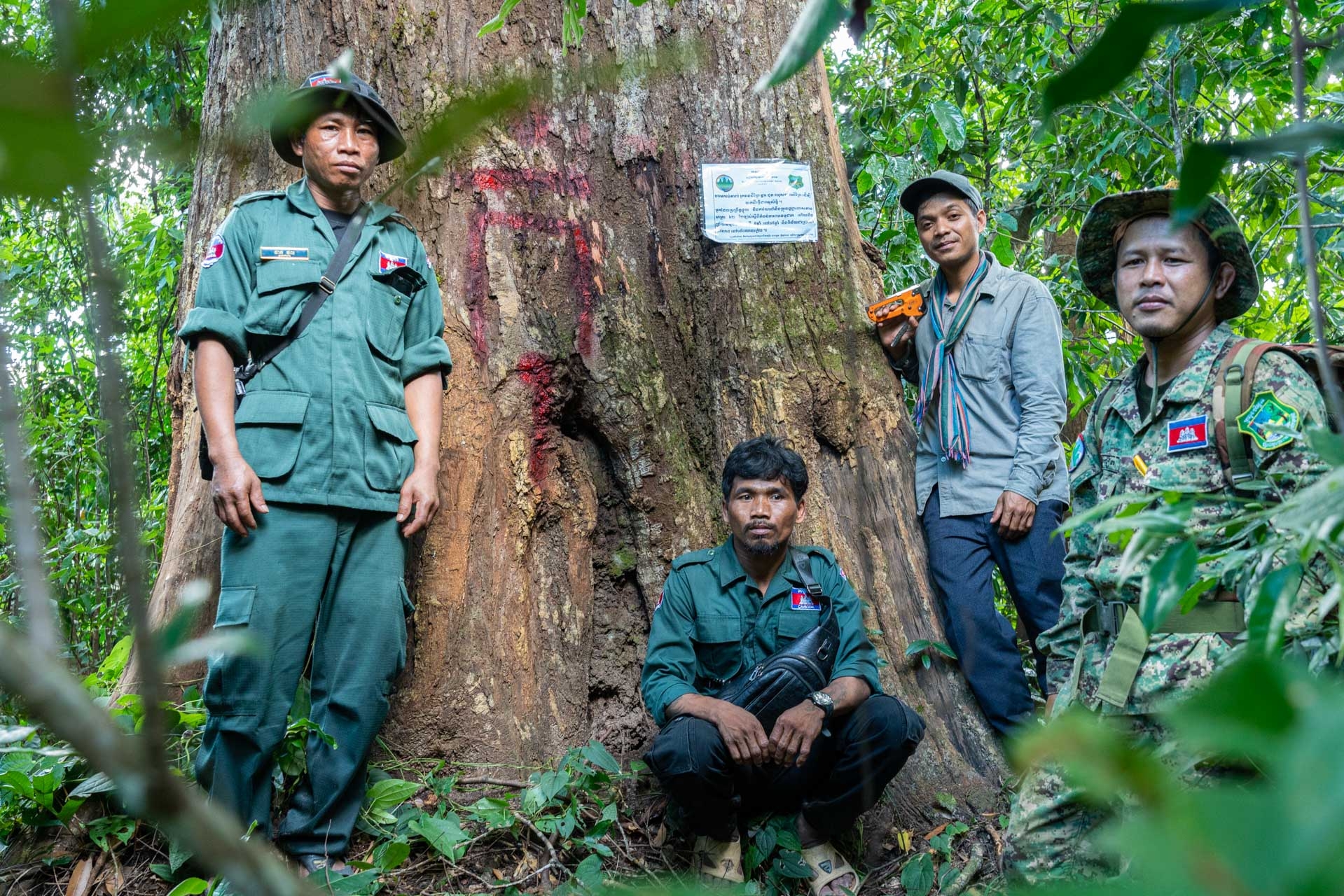Équipe de patrouille éco-gardes Phnom Kulen - Cambodge